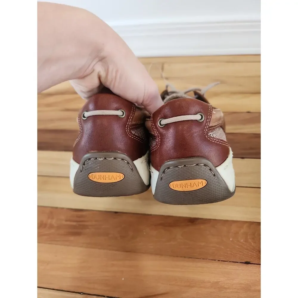 Dunham Leather Boat Shoe Brown Size 10 Slip On Comfort